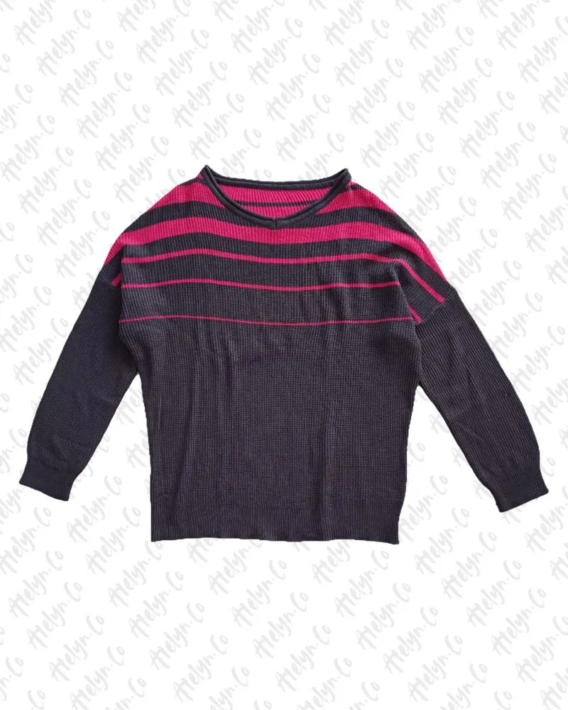 Oversized Knit Sweaters Abu-Pink Neon photo 1