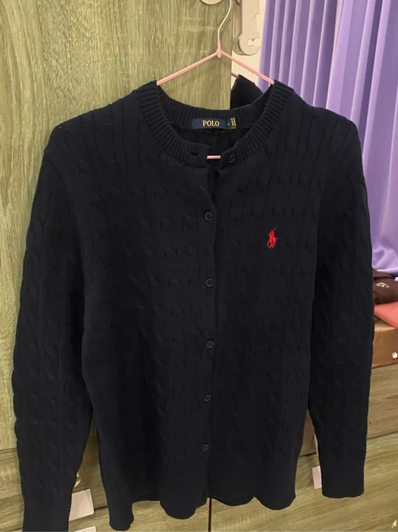 ORI POLO NAVY BLUE CARDIGAN  photo 1