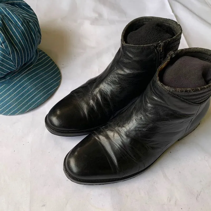 VINTAGE ITALIAN LEATHER DERBY SHOES by COLLETTI photo 1