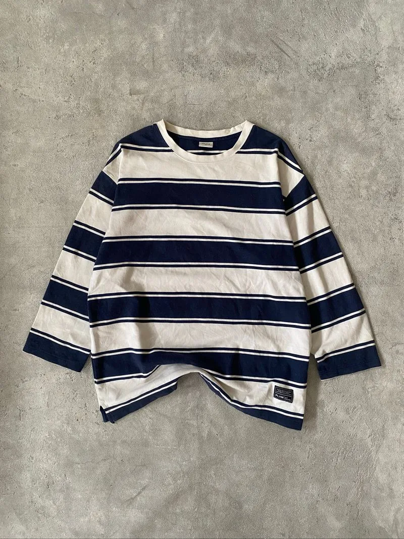 Grunge Kurt Cobain Style - Polham Basic Stripe Long Sleeve  photo 1