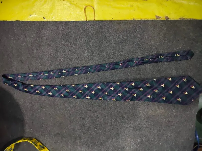 Vintage tie navy photo 1