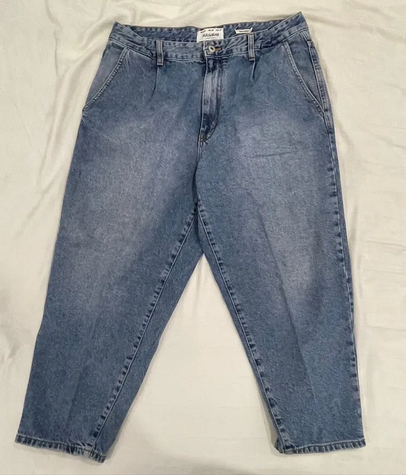 Pull & Bear Denim Pants Mid-wash  photo 1