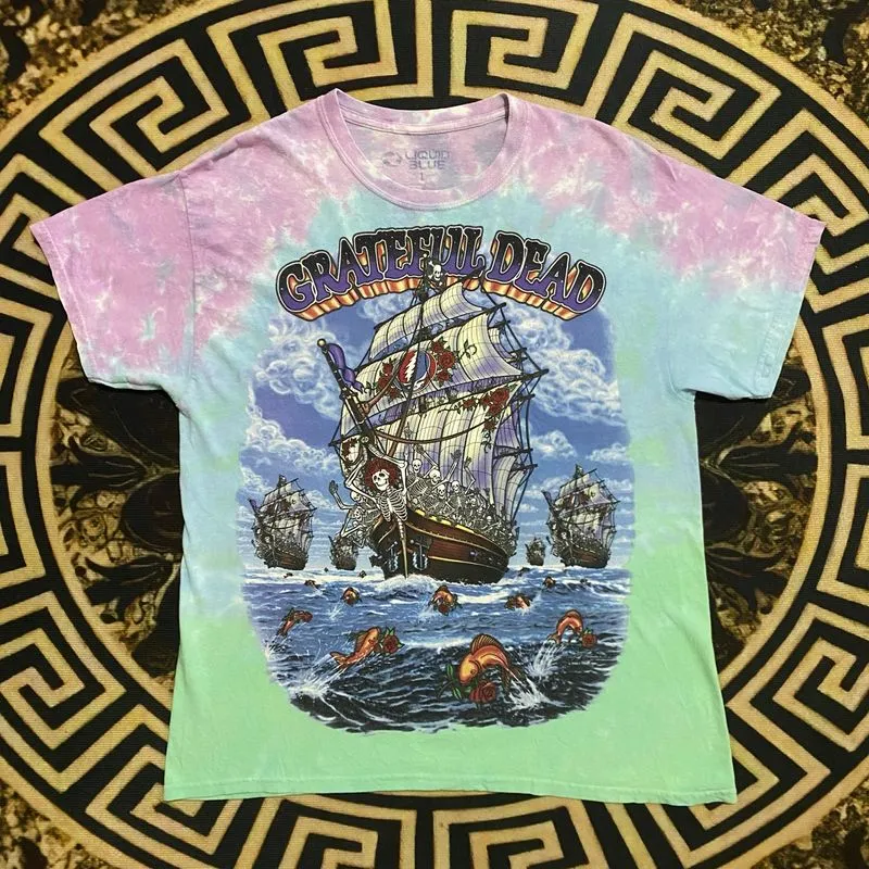 Tshirt Liquid Blue Gratefull tiedye 2001 vintage photo 1