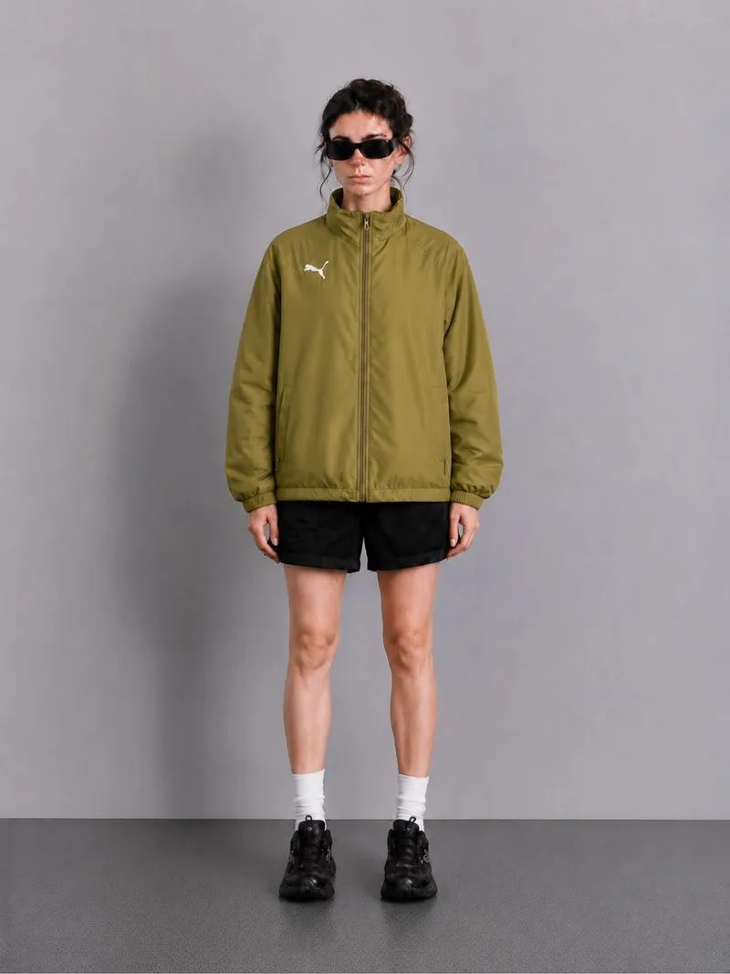 Boxy Puma Olive Green Embroidery Logo Windbreaker Jacket photo 1