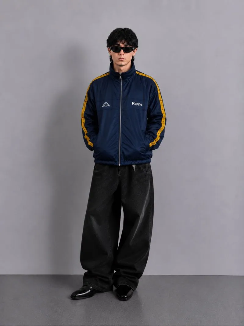 Vintage Kappa Taped Windbreaker Jacket Hidden Hoodie photo 1