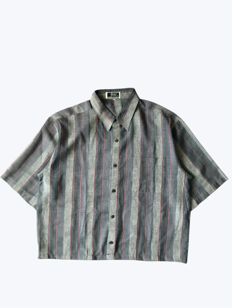 Boxy Shirt Short Sleeve plaid by Losso photo 1