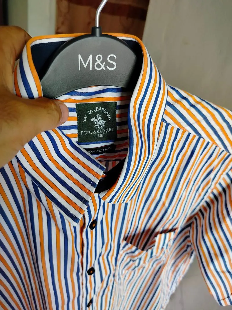 kemeja pria SIZE M branded lengan pendek santa Barbara photo 1