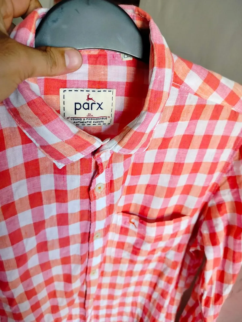 kemeja pria SIZE M LINEN Park slim fit photo 1