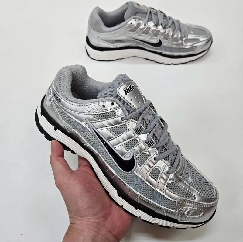 [Termurah] Sneakers - NIKE P-6000 Silver Black photo 1