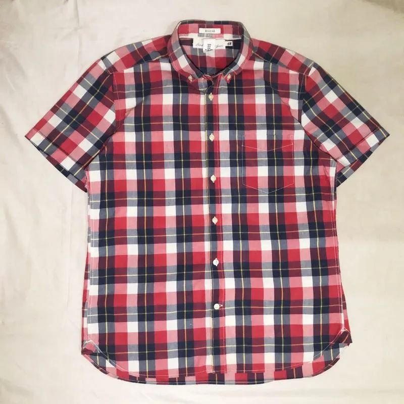 H&M Vintage Casual Casual shirt Pria navy red photo 1