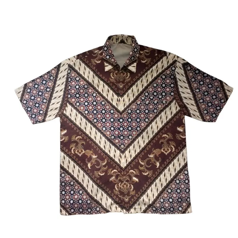 Kemeja Batik Pria Motif Chevron Klasik  photo 1