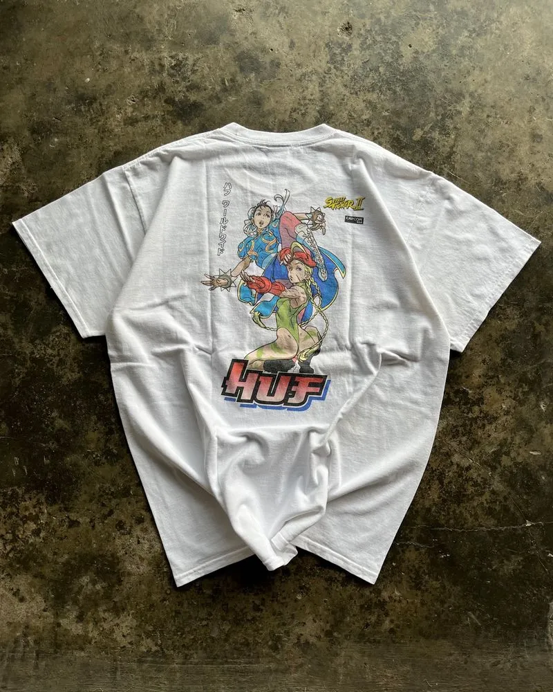 HUF x STREET FIGHTER II Capcom White Game Tee photo 1