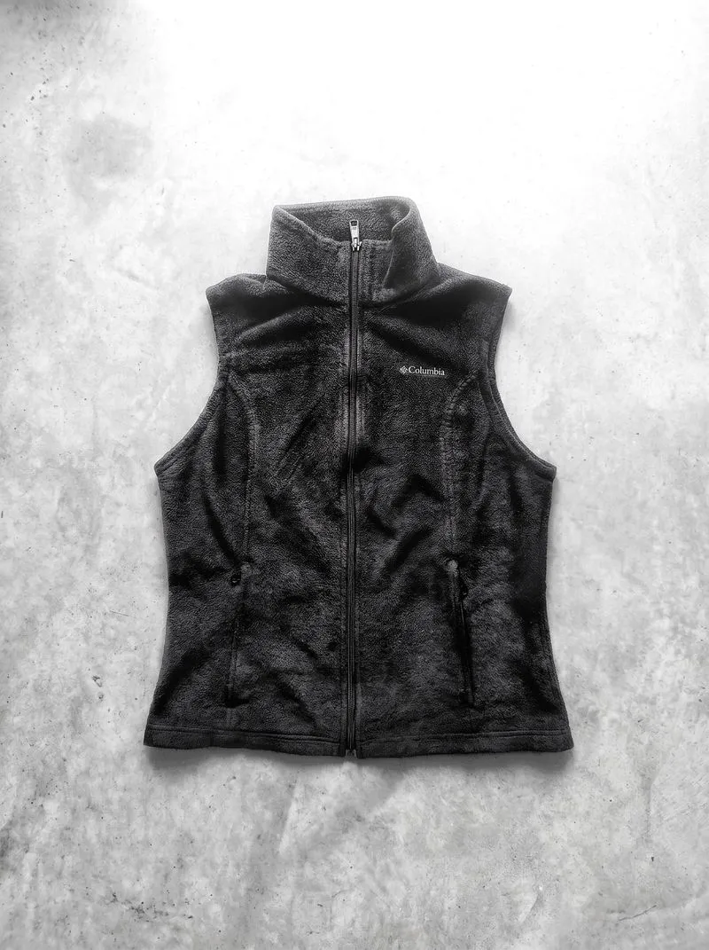 Columbia Women's Fleece Vest Track Jacket Outdoor Hiking photo 1
