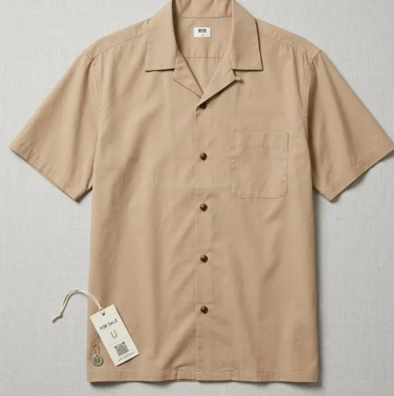 Kemeja Open Collar Uniqlo  photo 1
