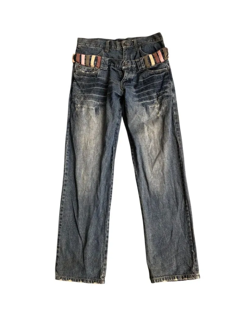 BROWNY DOUBLE WAIST JEANS photo 1