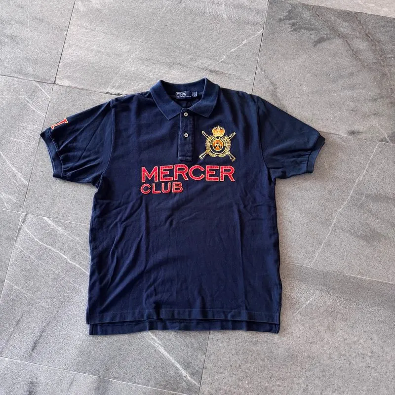 Polo Shirt Ralph Lauren Mercer Club Navy original photo 1
