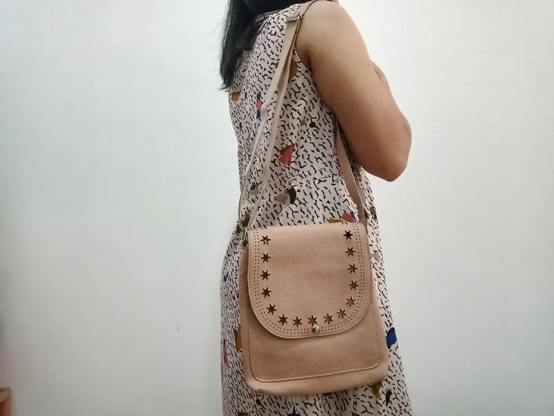 Vintage Minimalist Bags & purse Wanita pink cream photo 1