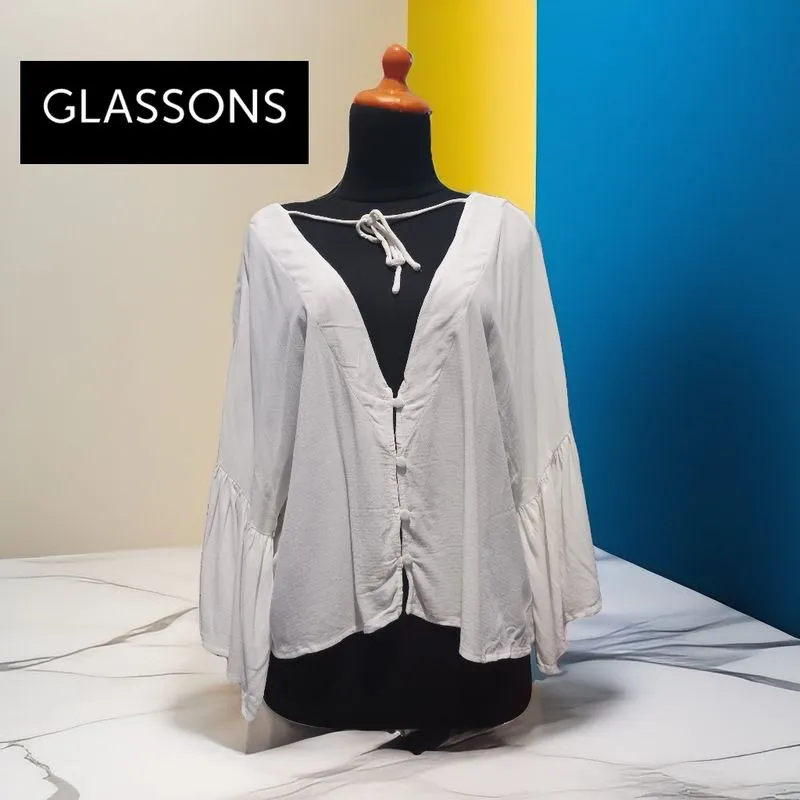 Casual Blouse Wanita white photo 1
