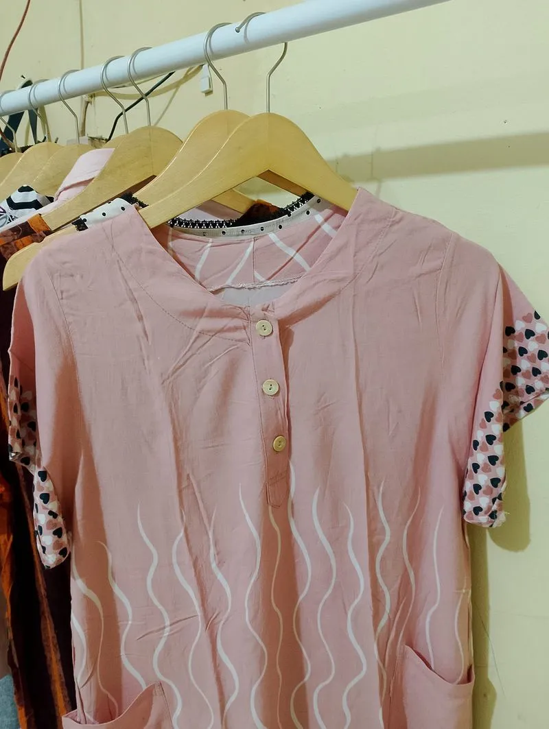Daster pink love photo 1