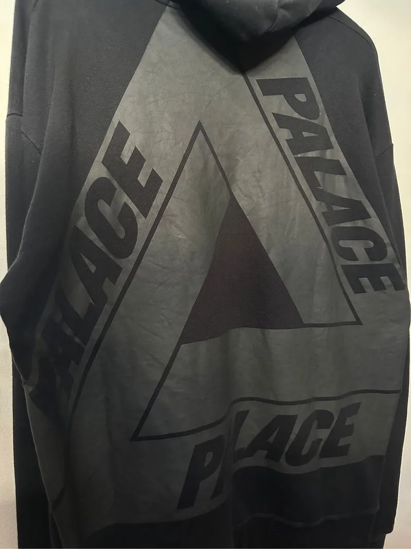 PALACE London Jumbo FERG Hoodie Black on Black - Preloved
