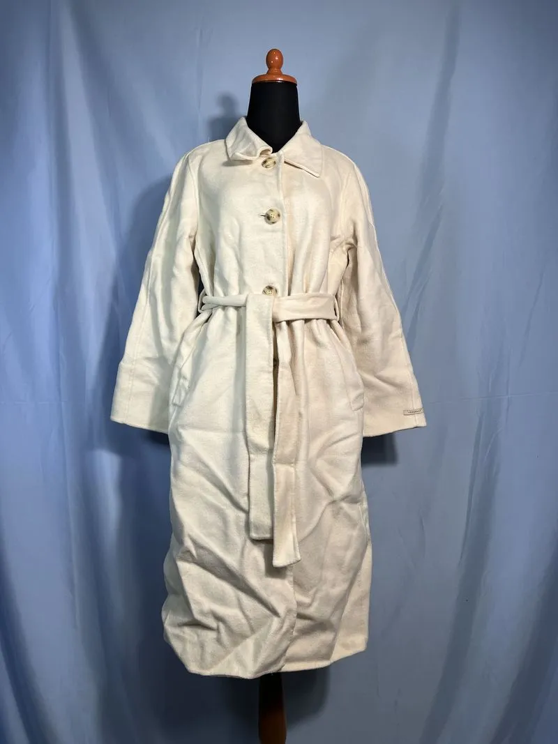 Long Overcoat Wool Putih Gading photo 1