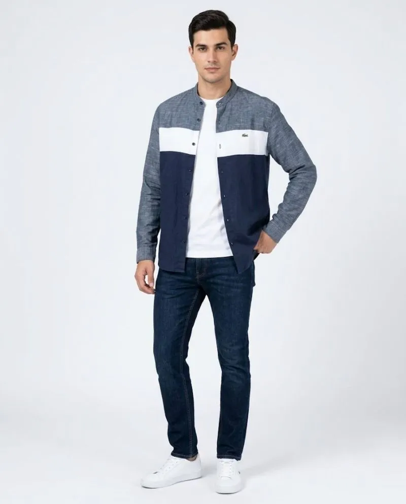 Kemeja Long shirt Lacoste Tree Tone colour Size S photo 1