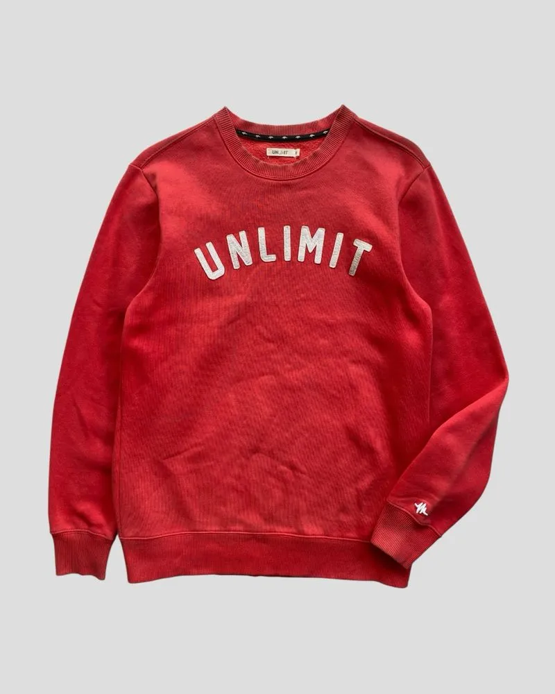 Unlimit Red Graphic Sweatshirts Crewneck Regular Fit photo 1