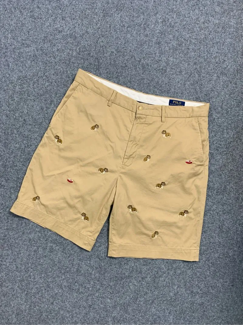 Vintage Look Polo Ralph Lauren Khaki Bulldog photo 1