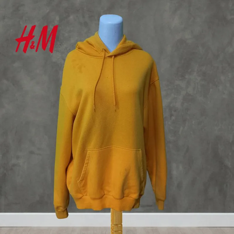 Divided H&M Yellow Hoodie Sweater Unisex photo 1