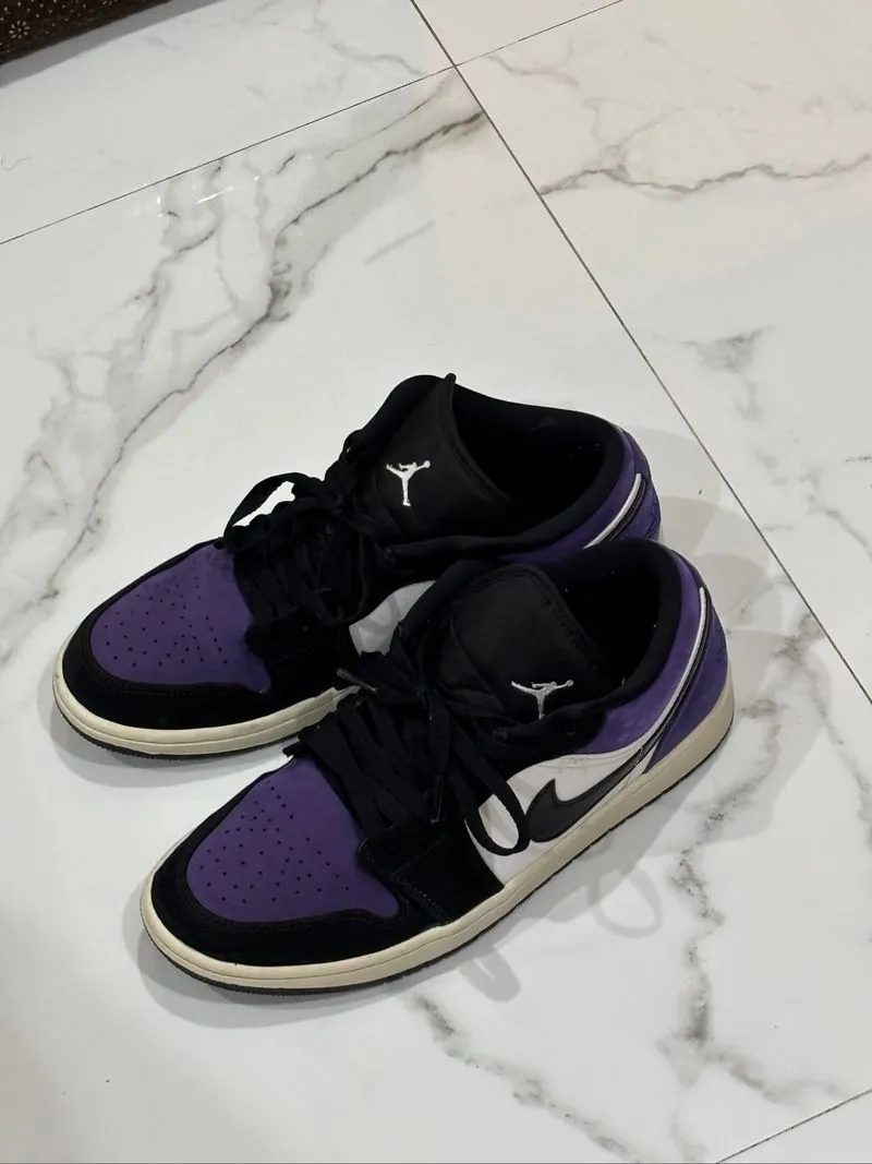 Air Jordan 1 low “court purple” Suede photo 1