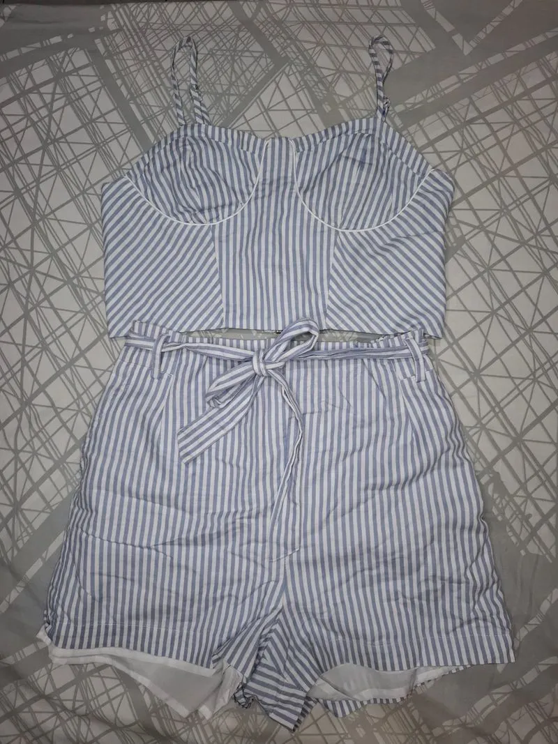 Colorbox Blue Striped One Set photo 1