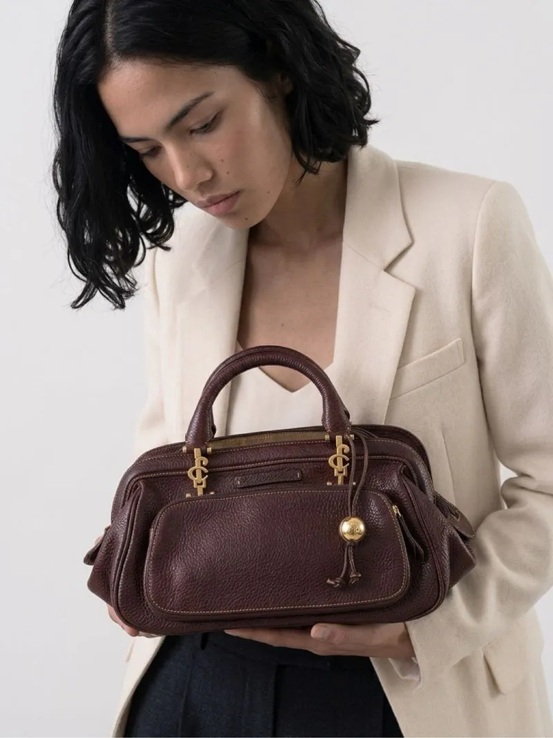 Charles Louvier (2000's Local Brand) - Leather Handbag Brown photo 1