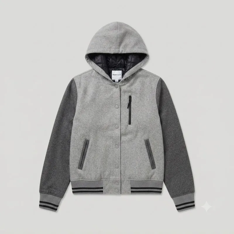 NIKE Original Wool Quilted Heavyweight Twill Hooded Jacket photo 1