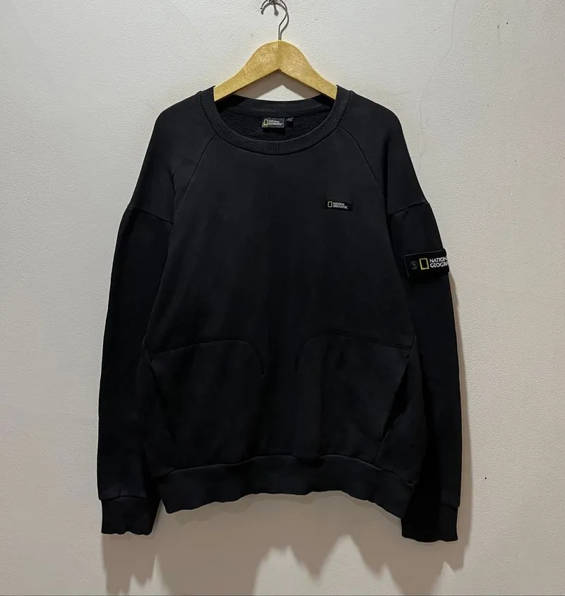 Crewneck National Geographic Bordir Logo Pocket Patch / Swea photo 1