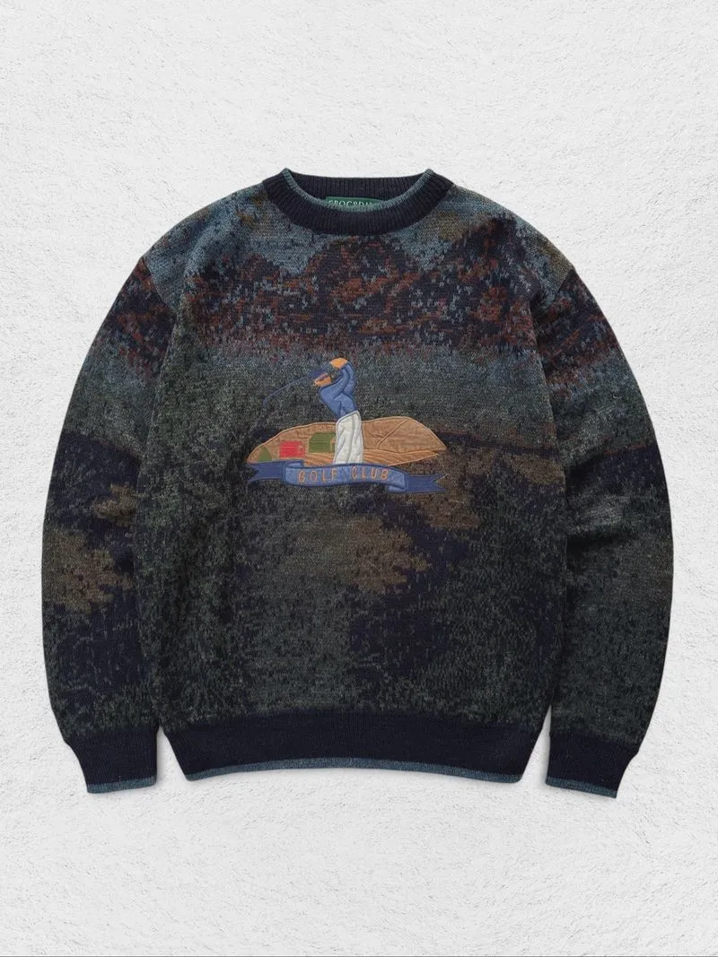 RARE CROCODILE LANDSCAPE KNITWEAR photo 1