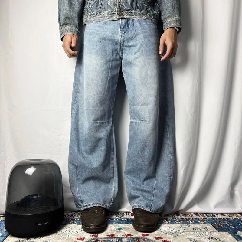 Japanese Barrel Retro Blue Sky Baggy Jeans size 30 photo 1