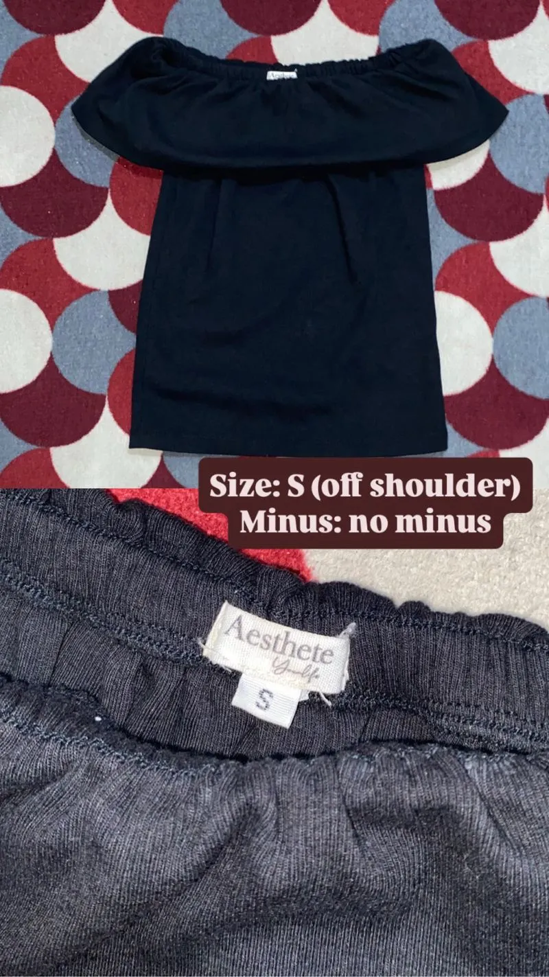 Offshoulder top wanita | bekas/second (baca desk) photo 1