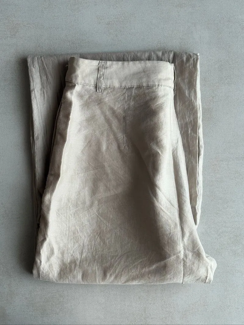 Executive straight pants beige photo 1
