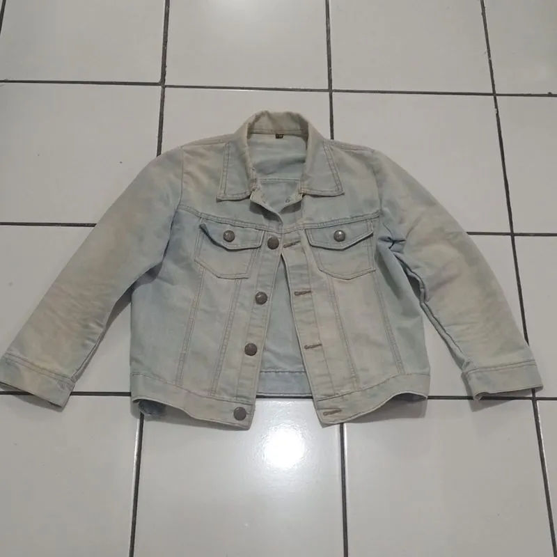 Crop Denim Jacket photo 1