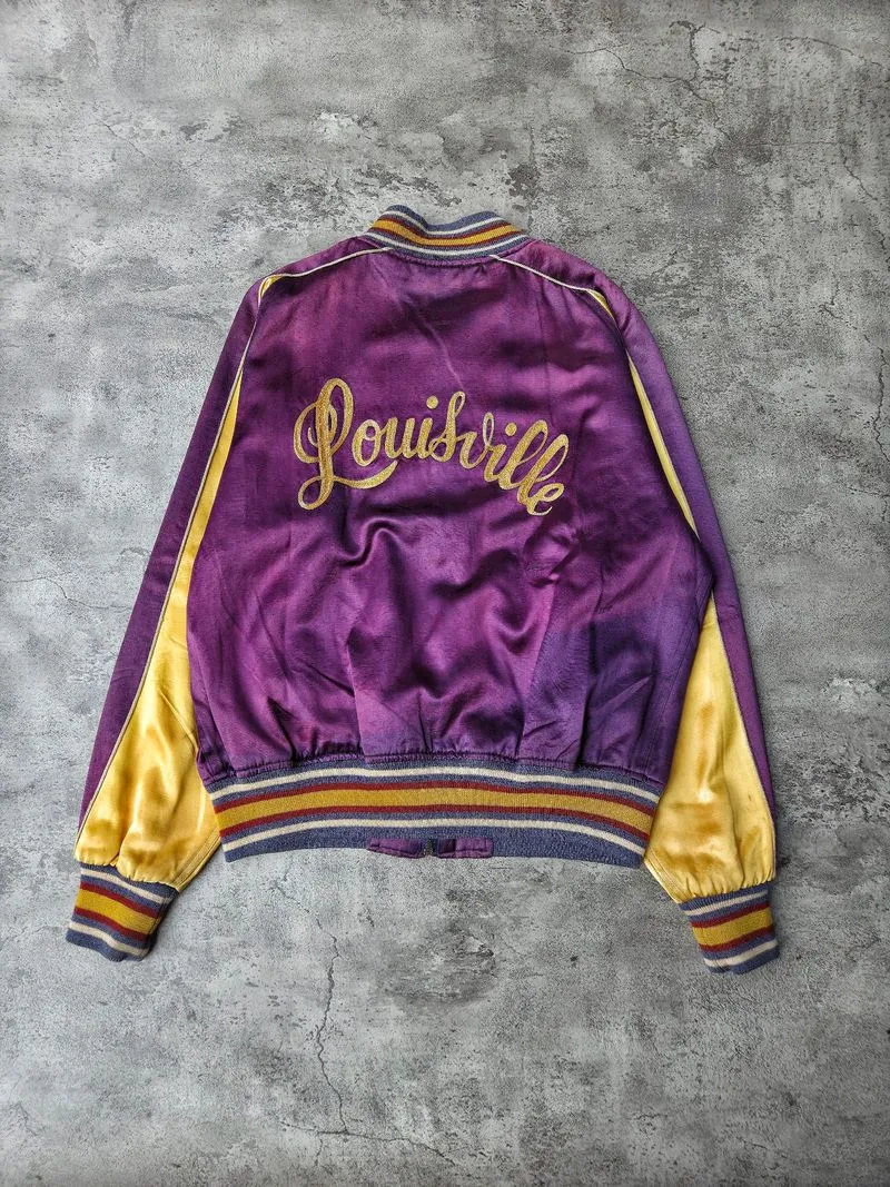 Style eyes by toyo enterprise embroidery varsity jacket photo 1