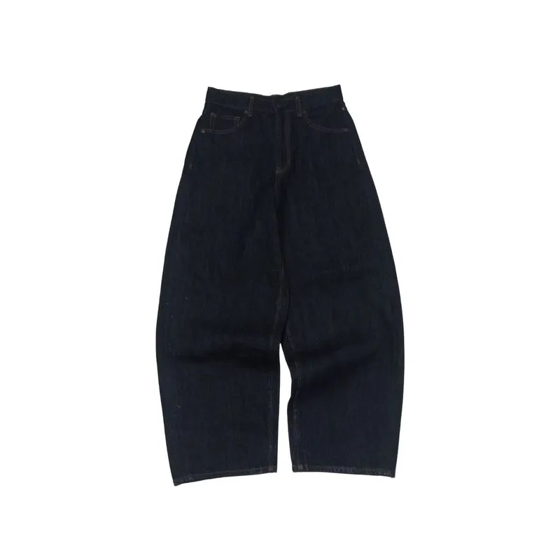 raw denim baggy gu uniqlo jeans photo 1