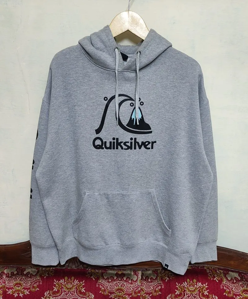 Hoodie Quiksilver Spellout Oversized Size L photo 1