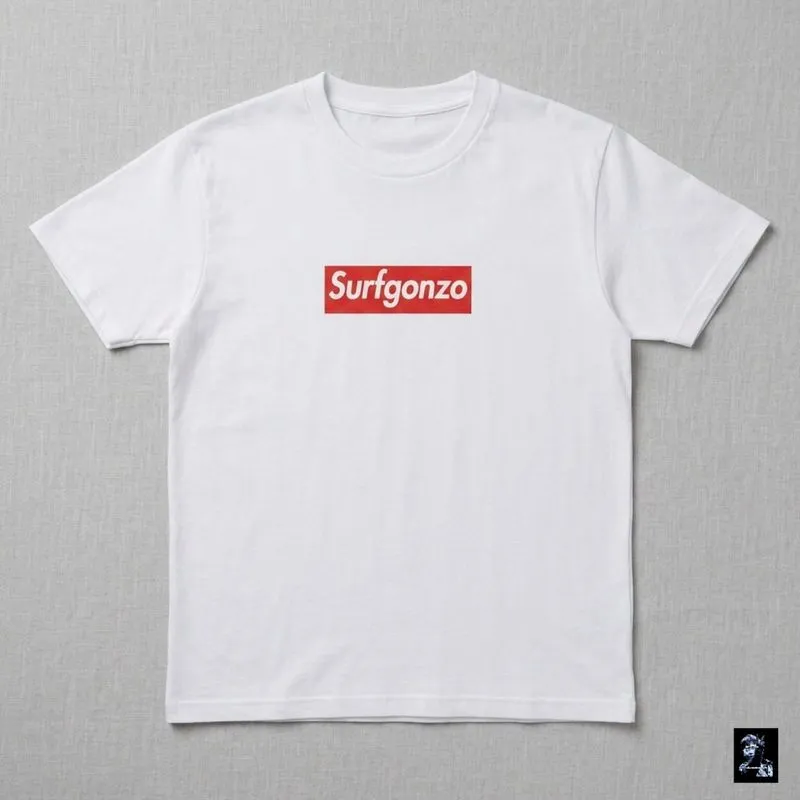 Kaos SYL Surfgonzo Atasan Casual Warna Putih Lengan Pendek photo 1