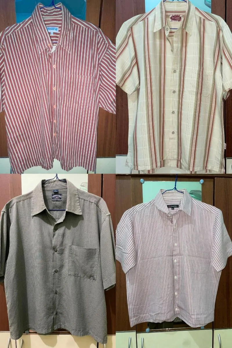Kemeja Plaid Stripe boxy vintage skena kalcer photo 1