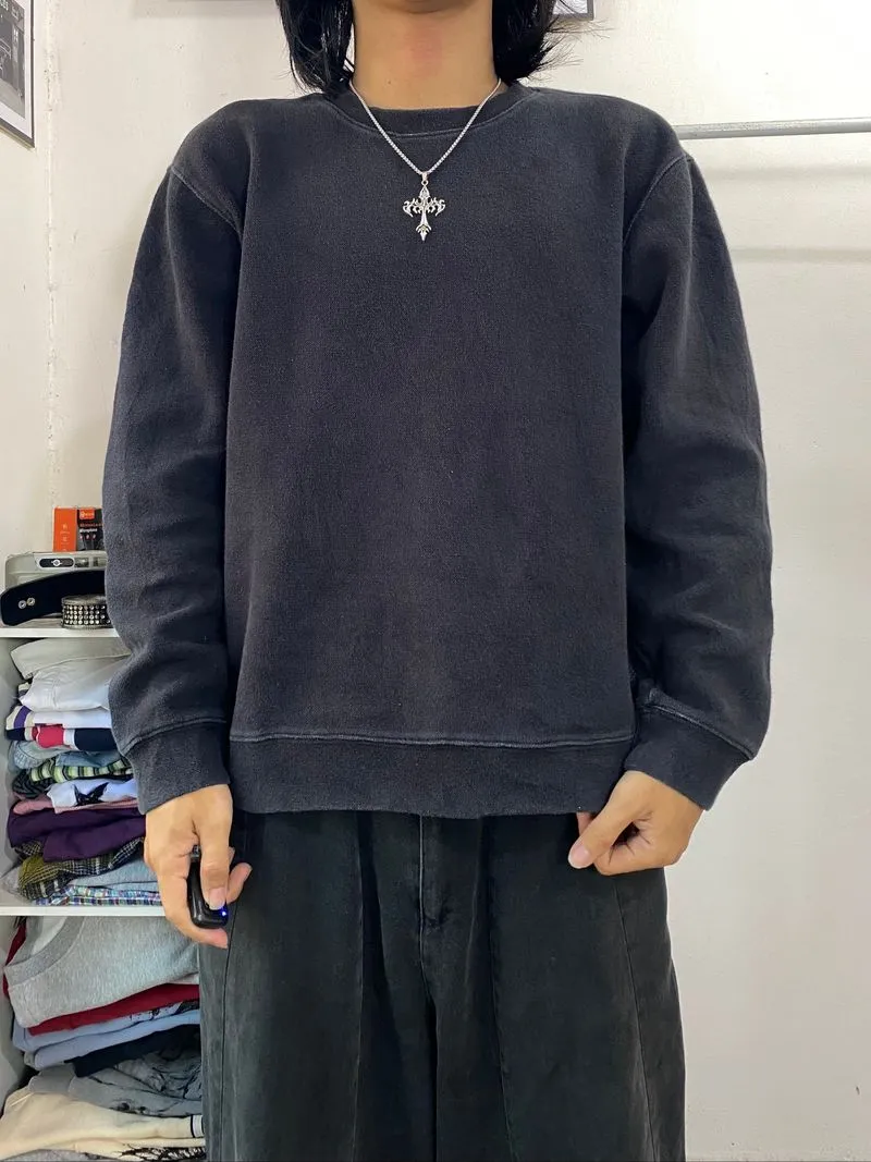 Y2k sweatshirt boxy black very good material Buckaro photo 1