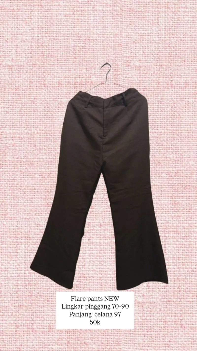 Flared pants mahogany wanita photo 1