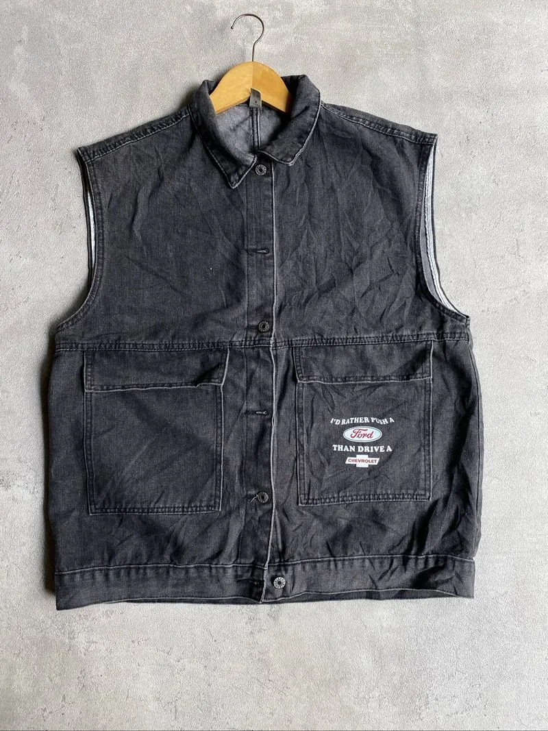vest denim photo 1