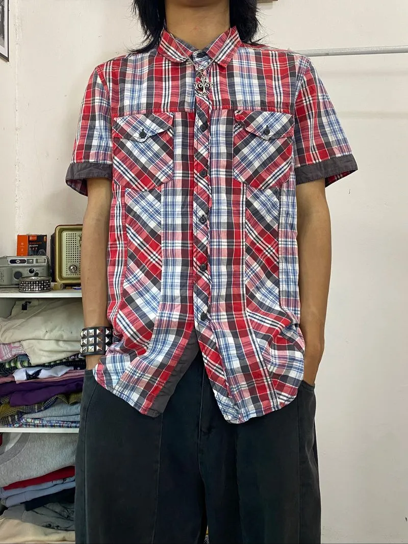 Y2k shirt plaid pattern Samuelkelvin photo 1