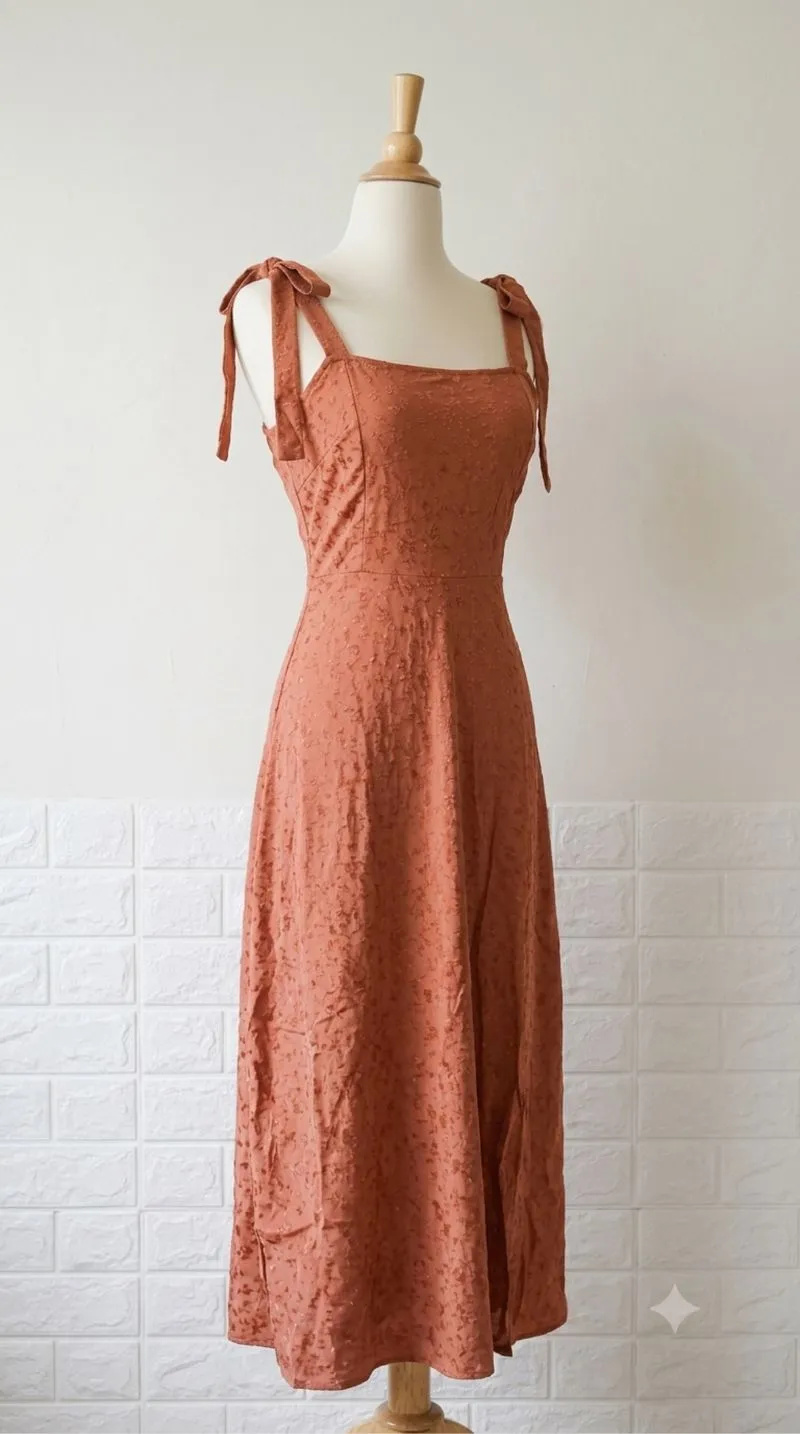 Terracotta Bloom Sun Dress photo 1