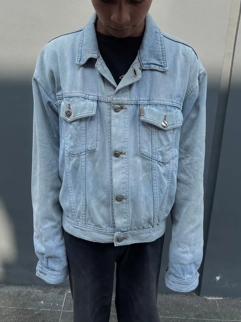 Boxy Cardinal Light Wash Denim Jacket photo 1
